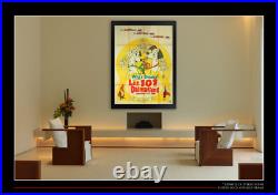 101 DALMATIANS Walt Disney French Grande Vintage Movie Poster Original 1961