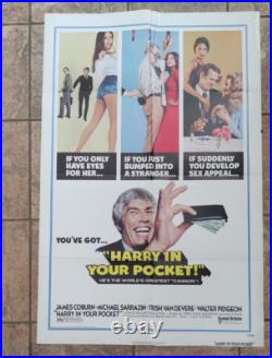 13 Vintage ORIGINAL 1960s-70s One Sheet Movie Posters Sc-Fi Westerns B-Movie