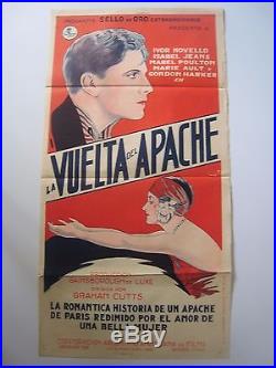 1929 Vintage, Original Poster.' Return Of The Rat!''. Rare. Isabel Jeans. #1