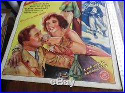 1933 KISS OF ARABY One Sheet Movie Poster Monarch Arab Adventure Vintage VG