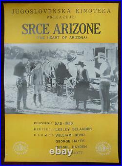 1939 The heart of Arizona Original Movie Poster US Film Lesley Selander Serbian