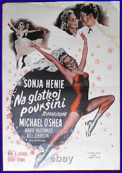 1945 Original Movie Poster It's a pleasure Seiter Sonja Henie Michael O'Shea