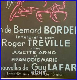 1954 vintage French cinema poster Rendez-vous avec Paris Bernard Borderie
