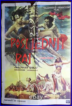 1955 Large Original Movie Poster L'ultimo Paradiso The Last Paradise Quilici