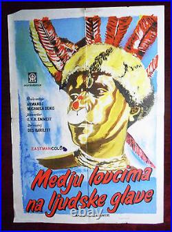 1956 Movie Poster Documentary Among The Headhunters Armand Michaela Denis Guinea