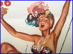 1956 Original Vintage Poster Paris Galant
