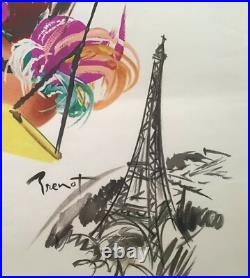 1956 Original Vintage Poster Paris Galant
