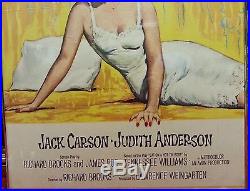 1958 CAT ON A HOT TIN ROOF POSTER Elizabeth Taylor Paul Newman vtg old Movie 50s