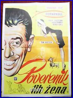 1959 Original French movie poster Woman's Confidant Boyer Fernandel Koscina