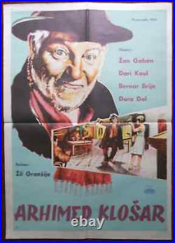 1959 Original Movie Poster Archimède le Clochard Bum Archimede French Jean Gabin