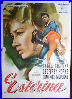 1959 Original Movie Poster Esterina Carlo Lizzani Carla Gravina Horne Italy Yu