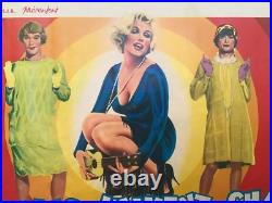 1959 Original Vintage Monroe Poster CERTAINS L'AIMENT CHAUD Some like it hot