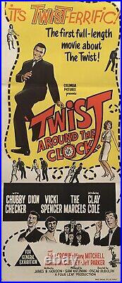 1960's Original Vintage Movie Poster Chubby Checker -'TWIST AROUND THE CLOCK