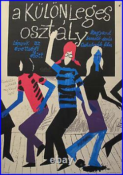 1960s ORIGINAL VINTAGE HUNGARIAN MOVIE POSTER, A KULONLEGES OSZTALY