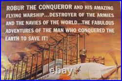 1961 JULES VERNE'S MASTER OF THE WORLD Original VINTAGE 3-SHT Movie Poster 41x78
