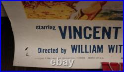 1961 JULES VERNE'S MASTER OF THE WORLD Original VINTAGE 3-SHT Movie Poster 41x78