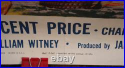 1961 JULES VERNE'S MASTER OF THE WORLD Original VINTAGE 3-SHT Movie Poster 41x78