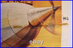 1961 JULES VERNE'S MASTER OF THE WORLD Original VINTAGE 3-SHT Movie Poster 41x78