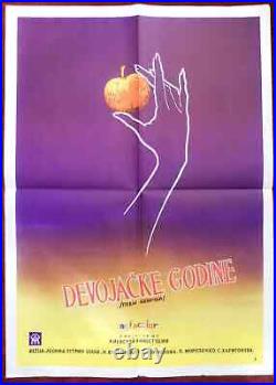 1961 Original Movie Poster Gody Devichi Leonid Estrin Russia Apple
