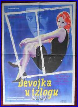 1961 Original Movie Poster WOMAN IN THE WINDOW Luciano Emmer Vlady Lino Ventura