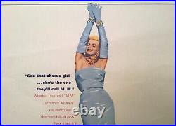 1963 Original American Movie Poster, Marilyn Monroe Documentary