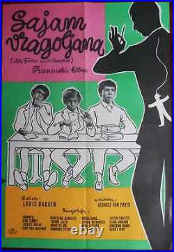 1963 Original Movie Poster Blockhead Fair Foire Aux Cancres French Yugoslav