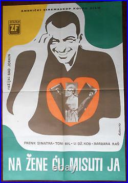 1963 Original Movie Poster COME BLOW YOUR HORN Frank Sinatra Tony Barbara Rush
