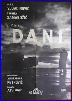 1963 Original Movie Poster Dani Days Aleksandar Petrovic Yugoslavia Serbia