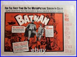1966 Batman Movie Poster Newspaper Insert Adam West Robin Vintage DC
