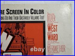 1966 Batman Movie Poster Newspaper Insert Adam West Robin Vintage DC