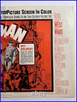 1966 Batman Movie Poster Newspaper Insert Adam West Robin Vintage DC
