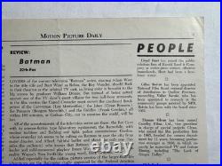 1966 Batman Movie Poster Newspaper Insert Adam West Robin Vintage DC 1966 Batman Movie Poster Newspaper Insert Adam West Robin Vintage DC