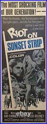 1967 Original Vintage Movie Poster RIOT ON SUNSET STRIP