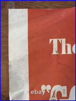 1967 Vintage Gone With The Wind Original Theatrical Movie Poster. Super Rare