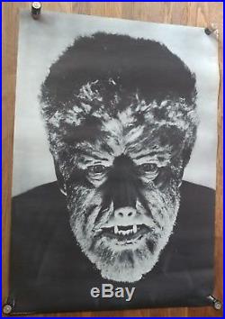 1967 Vintage Original Wolf Man Personality Poster Monster Wolfman Werewolf 29x41