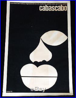 1970 Cuban Original Movie Poster. Plakat. Cabascabo. Africa. Nigeria art film. Rare