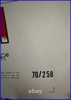 1970 ORIGINAL DRACULA Poster + Vintage Military Snap Frame Army Stamped Hamm