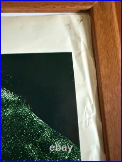 1970 ORIGINAL DRACULA Poster + Vintage Military Snap Frame Army Stamped Hamm