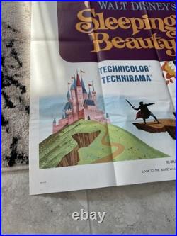 1970 Original Rare Vintage Disney 3 Sheet Movie Poster Sleeping Beauty Near Mint