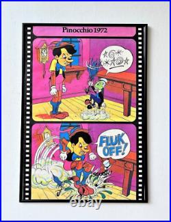 1972 Vintage Pinocchio Film style Original Poster FLUK OFF