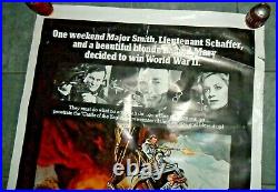 1973 Vintage WHERE EAGLES DARE MOVIE POSTER CLINT EASTWOOD US ONE Sheet 27×41