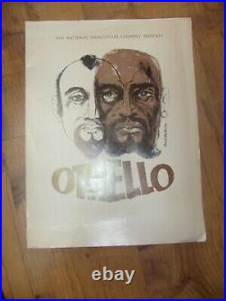 1974 The National Shakespeare Company Othello Vintage Movie Play Poster 24x18 in