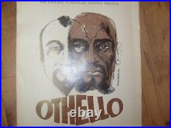 1974 The National Shakespeare Company Othello Vintage Movie Play Poster 24x18 in