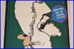 1976 Cuban Original Silkscreen Movie Poster. Delta Alarm. Romanian. Art Robbery