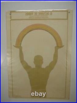 1977 CUBA Silkscreen VTG Movie FILM Poster SANTIAGO ALVAREZ Julio Eloy RAINBOW