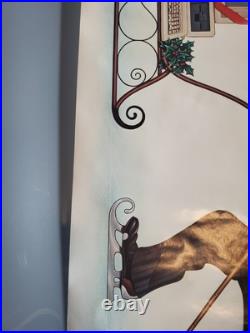 1981 IBM RARE Charlie CHAPLIN POSTER Seasons Greetings COMPUTER Christmas Vtg