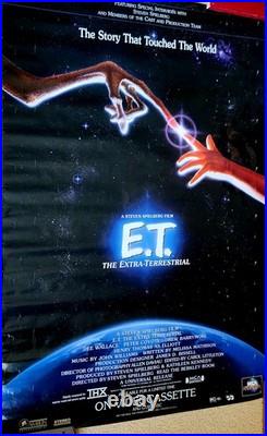 1982 Original E. T. The Extra-Terrestrial Promo-Only Movie Poster RARE Vintage