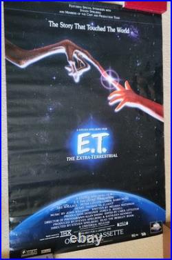 1982 Original E. T. The Extra-Terrestrial Promo-Only Movie Poster RARE Vintage