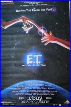 1982 Original E. T. The Extra-Terrestrial Promo-Only Movie Poster RARE Vintage