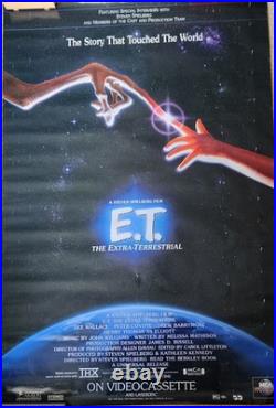 1982 Original E. T. The Extra-Terrestrial Promo-Only Movie Poster RARE Vintage